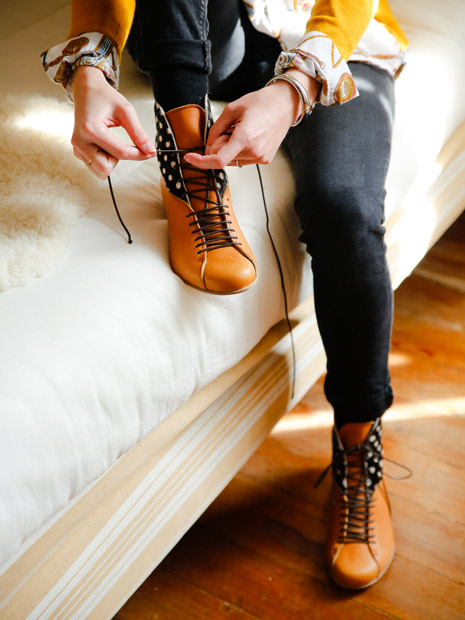 soulier cuir femme